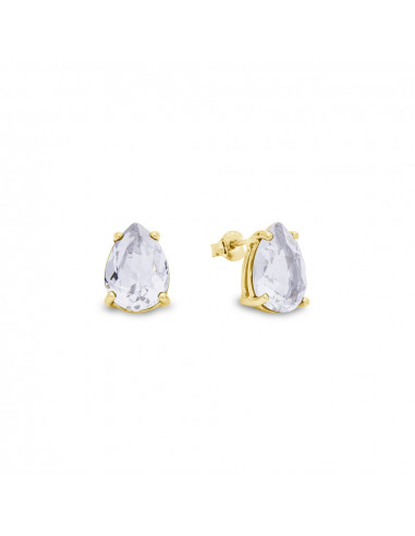 Boucles d'oreilles Pariso Crystal Gold