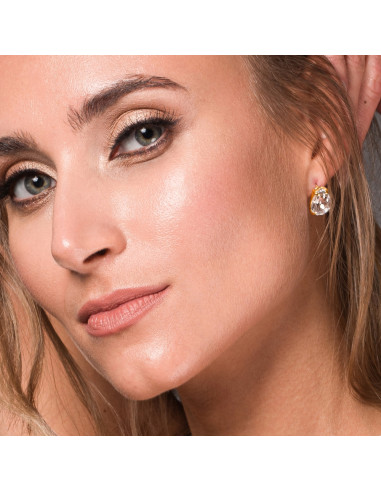 Pariso Studs Crystal Gold