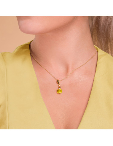 Aster Necklace Light Topaz Gold