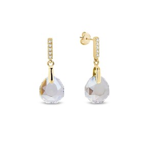 Boucles d'oreilles Calathea Crystal Shimmer Gold