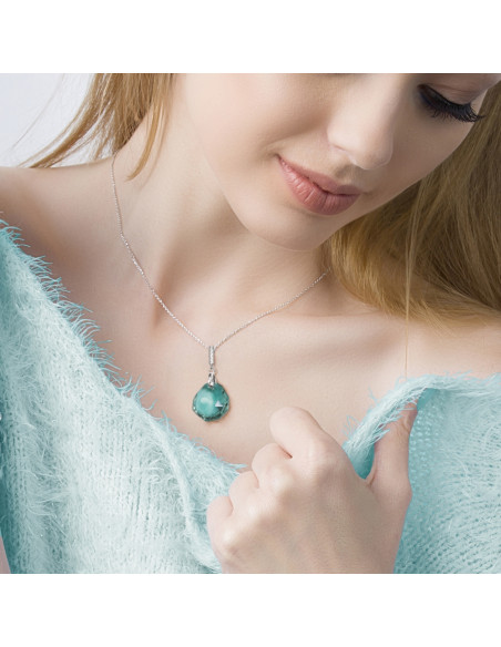 Naszyjnik Calathea Blue Zircon