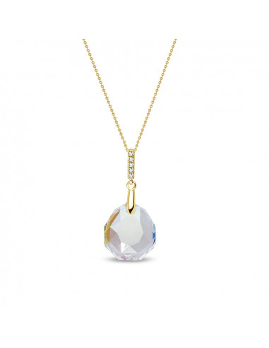 Collier Calathea Crystal Shimmer Gold