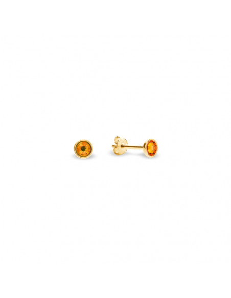 Boucles d'oreilles Pinpoint Tangerine Gold