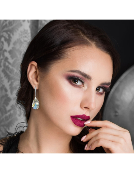 Lacrima Earrings Aurora Borealis