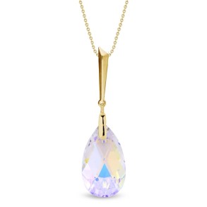 Lacrima Necklace Aurora Borealis Gold