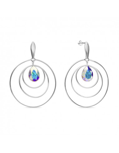 Wind Spinner Earrings Aurora Borealis