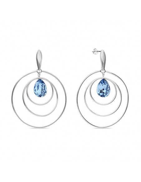 Boucles d'oreilles Wind Spinner Aquamarine