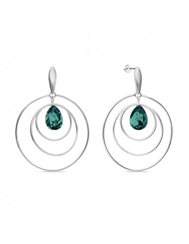 Boucles d'oreilles Wind Spinner Emerald