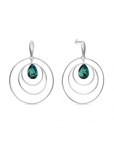 Boucles d'oreilles Wind Spinner Emerald