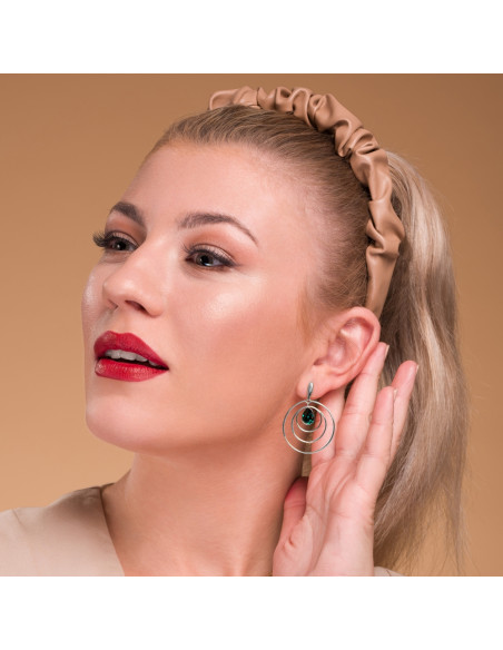 Boucles d'oreilles Wind Spinner Emerald