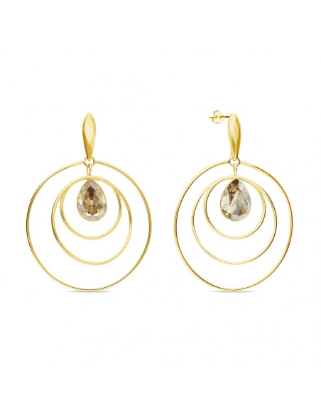 Wind Spinner Earrings Golden Shadow Gold