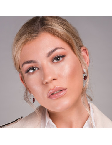 Thalia Earrings Scarlet