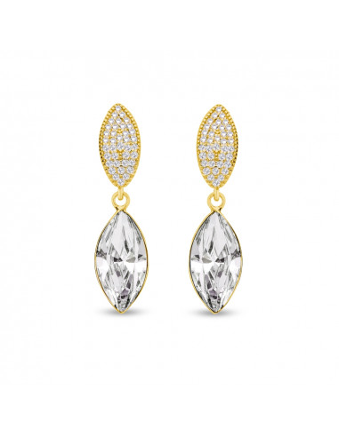 Boucles d'oreilles Thalia Crystal Gold
