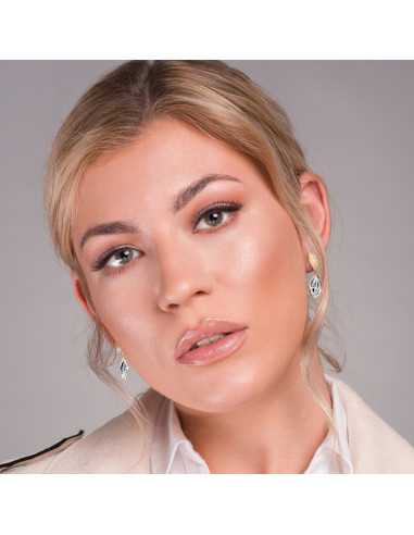 Boucles d'oreilles Thalia Crystal Gold