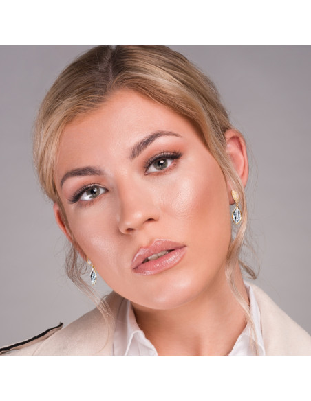 Boucles d'oreilles Thalia Crystal Gold