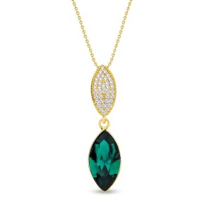 Collier Thalia Emerald Gold