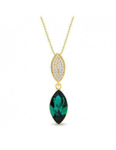 Collier Thalia Emerald Gold