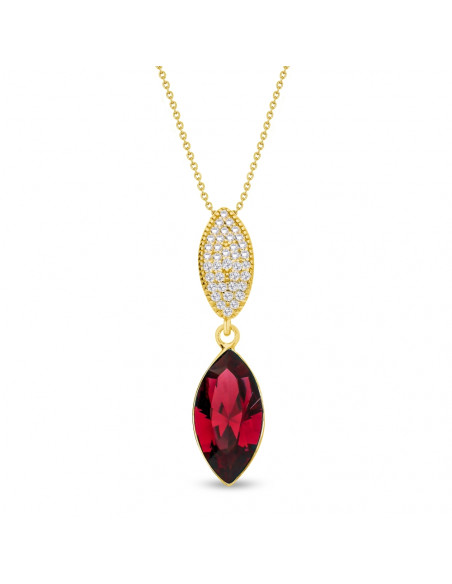 Thalia Necklace Scarlet Gold