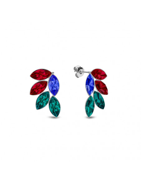 Bird Of Paradise Earrings Scarlet Emerald