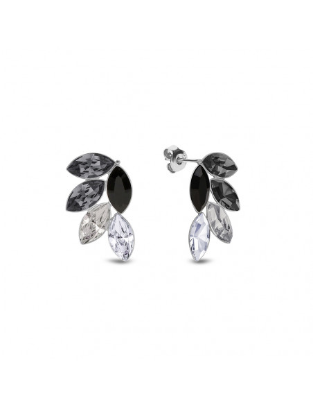 Bird Of Paradise Earrings Silver Night