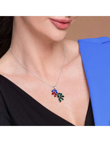 Bird Of Paradise Necklace Scarlet Emerald