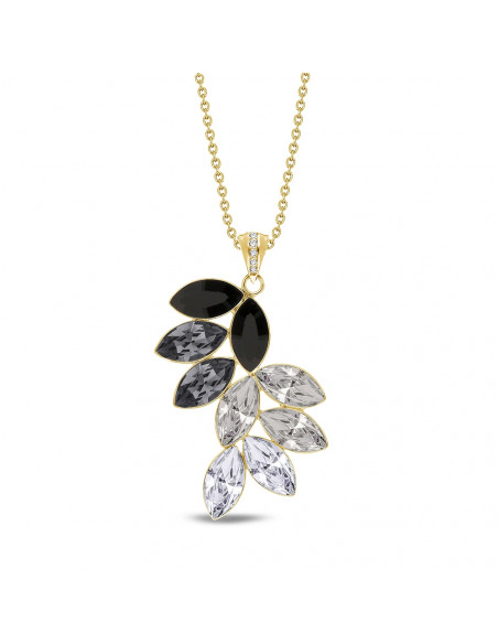 Bird Of Paradise Necklace Silver Night Gold