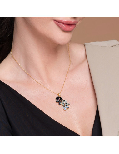 Collier Bird Of Paradise Silver Night...