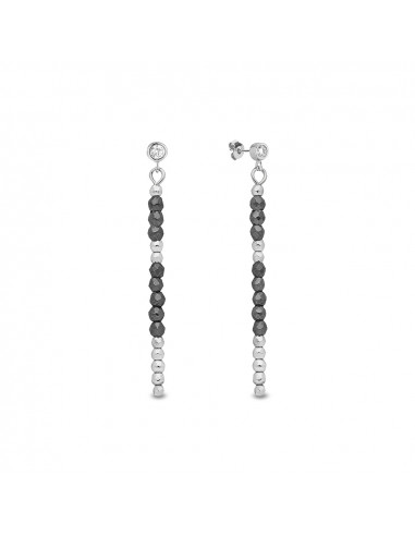 Yucca Long Earrings Silver Night