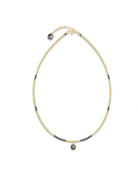 Yucca Necklace Silver Night Gold