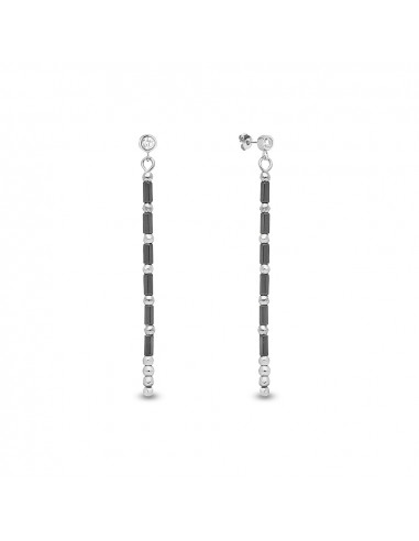 Boucles d'oreilles Marigold Long Black