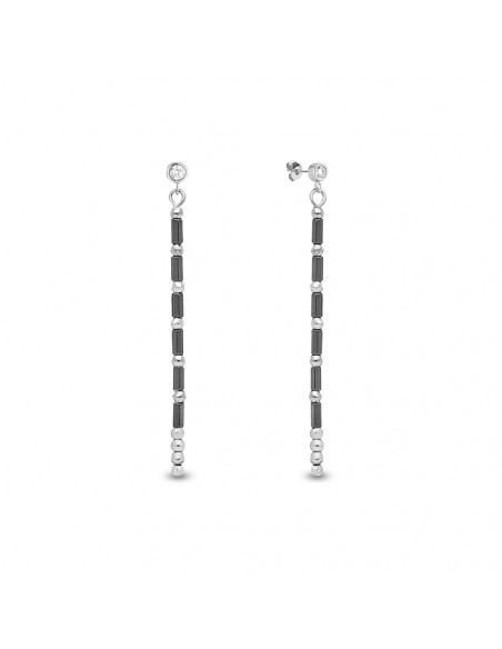 Boucles d'oreilles Marigold Long Black