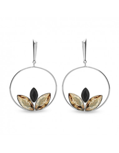 Boucles d'oreilles Water Lily Golden...