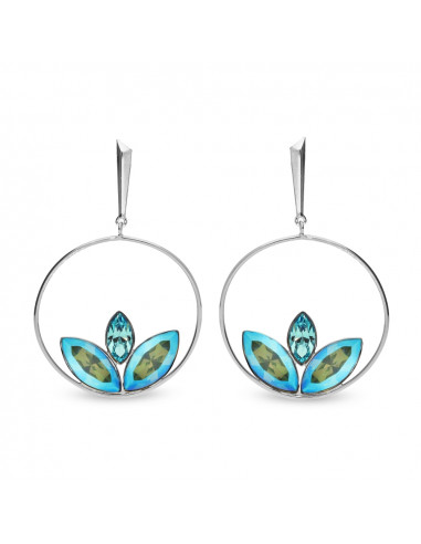 Kolczyki Water Lily Light Turquoise