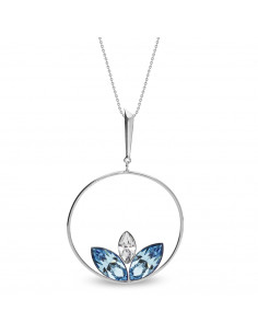 Collier Water Lily Aquamarine