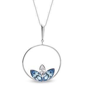 Water Lily Necklace Aquamarine