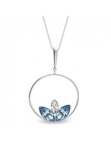 Water Lily Necklace Aquamarine