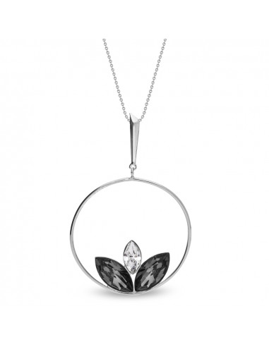 Collier Water Lily Silver Night