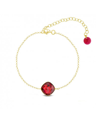 Bracelet Fantasy Scarlet Gold