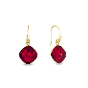 Boucles d'oreilles Fantasy Scarlet Gold
