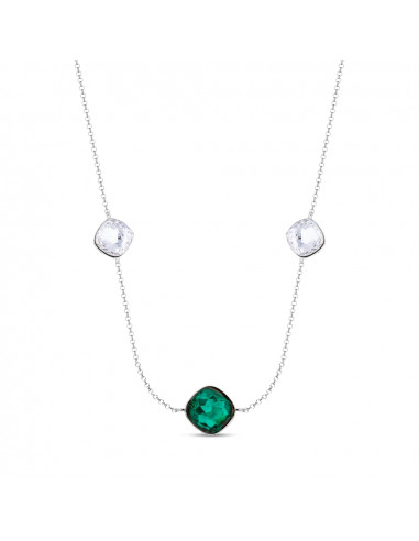 Collier Fantasy Triple Emerald