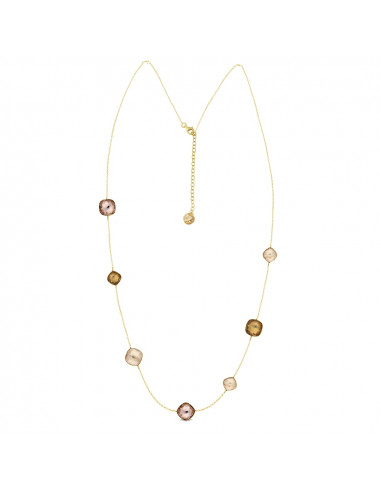 Fantasy Long Necklace Golden Shadow Gold