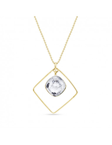 Naszyjnik Fantasy Square Crystal Gold