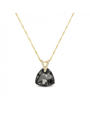 Collier Triangel Silver Night Gold