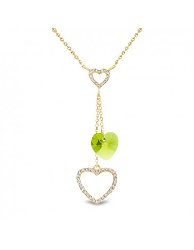 Hope Necklace Citrus Green Gold