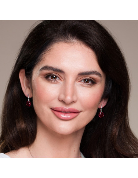 Calathea Earrings Scarlet