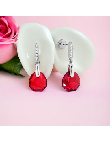 Boucles d'oreilles Calathea Scarlet