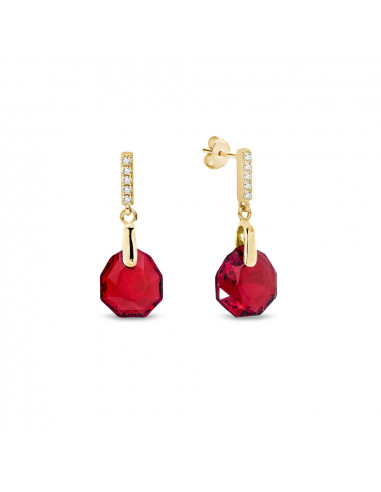 Boucles d'oreilles Calathea Scarlet Gold