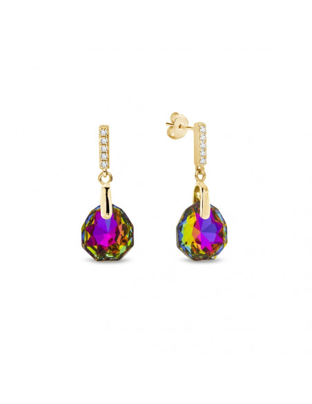 Calathea Earrings Vitrail Medium Gold