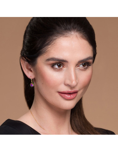 Calathea Earrings Vitrail Medium Gold