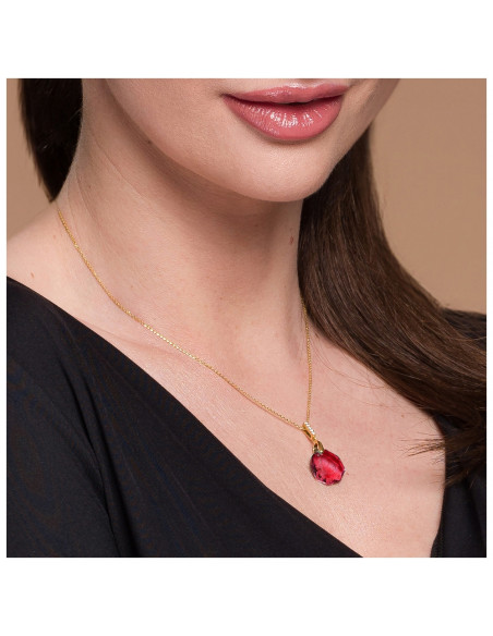 Calathea Necklace Scarlet Gold